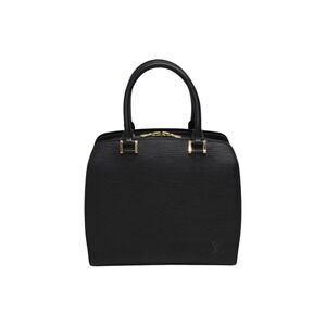 LOUIS VUITTON Epi Pont Neuf Handbag Black Leather
